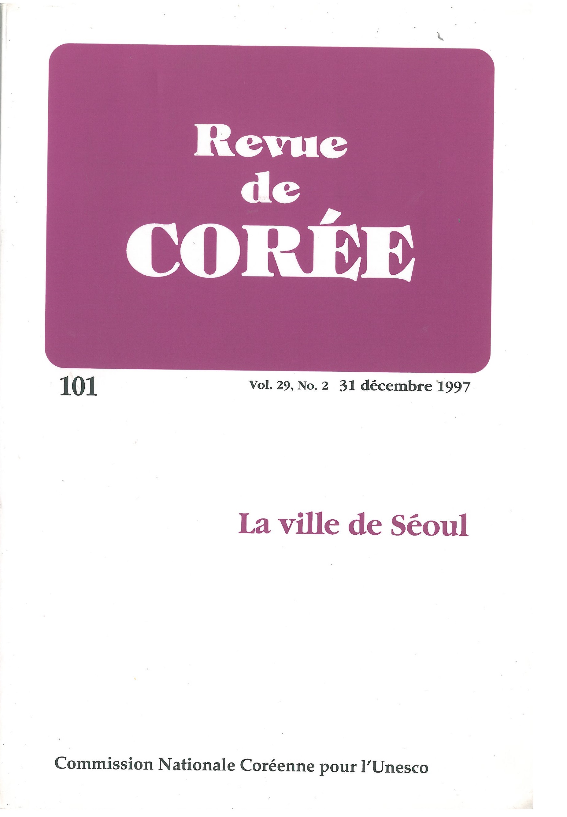 Revue de Corée